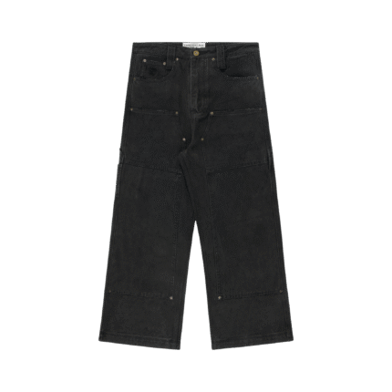 Double Knee Carpenter Trouser Washed Black