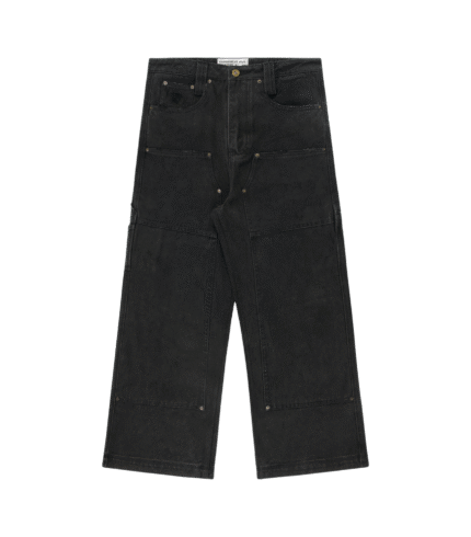 Double Knee Carpenter Trouser Washed Black