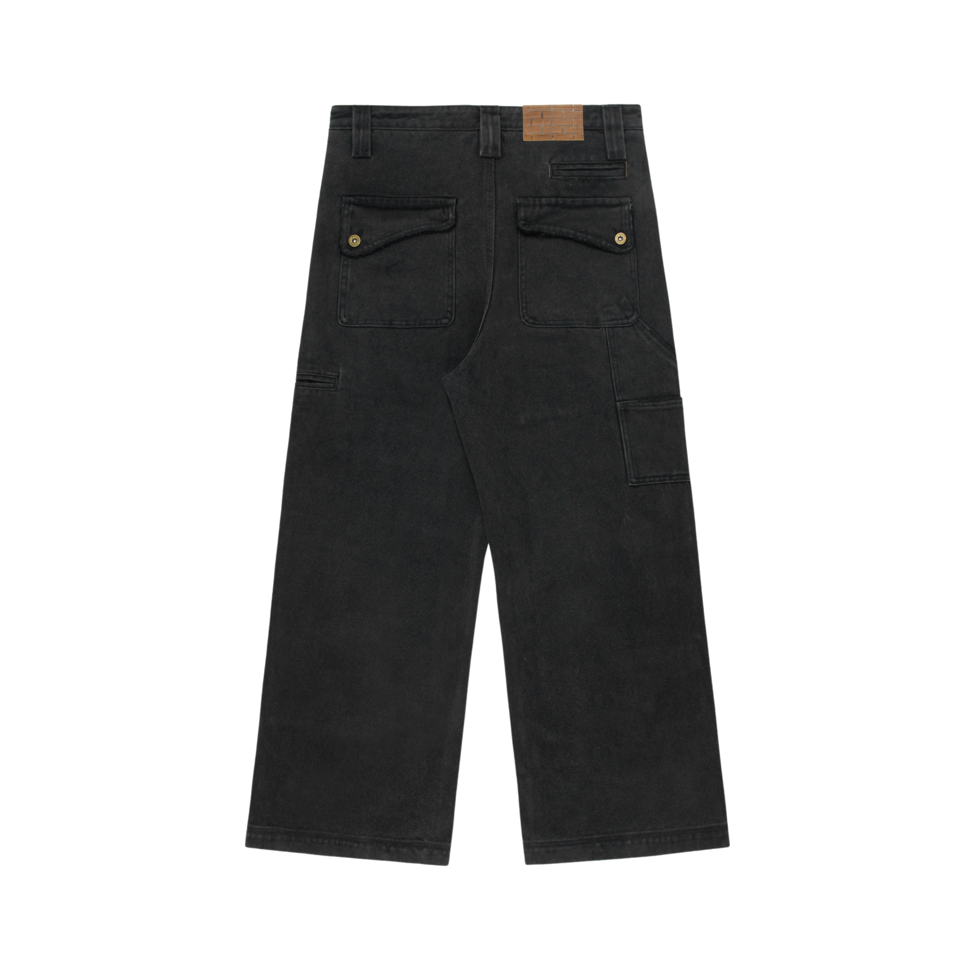 Double Knee Carpenter Trouser Washed Black