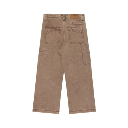 Experiment Double Knee Carpenter Trouser Washed Brown