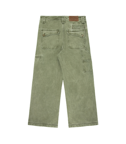 Double Knee Carpenter Trouser Washed Green