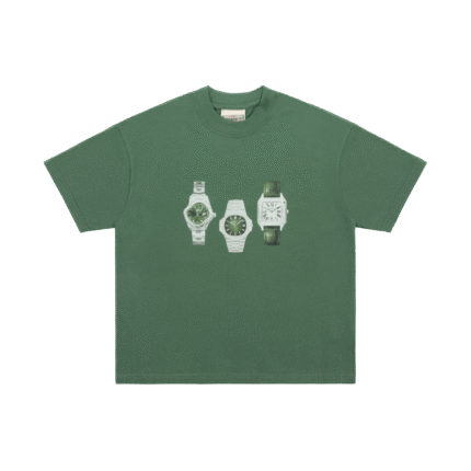 Experiment Five Watch Tee Washed Green